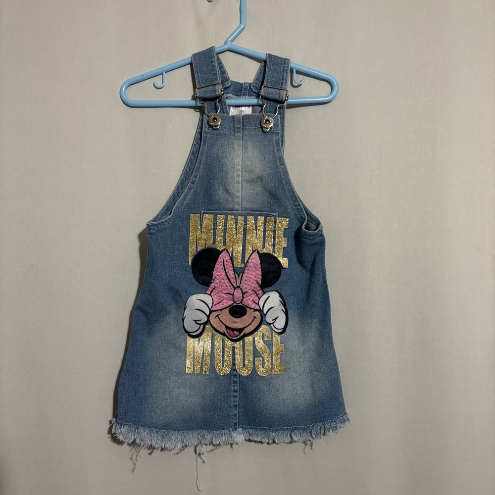 Taitto size 4 Light Denim Minnie Mouse Toddler Girl’s Jumper Dress